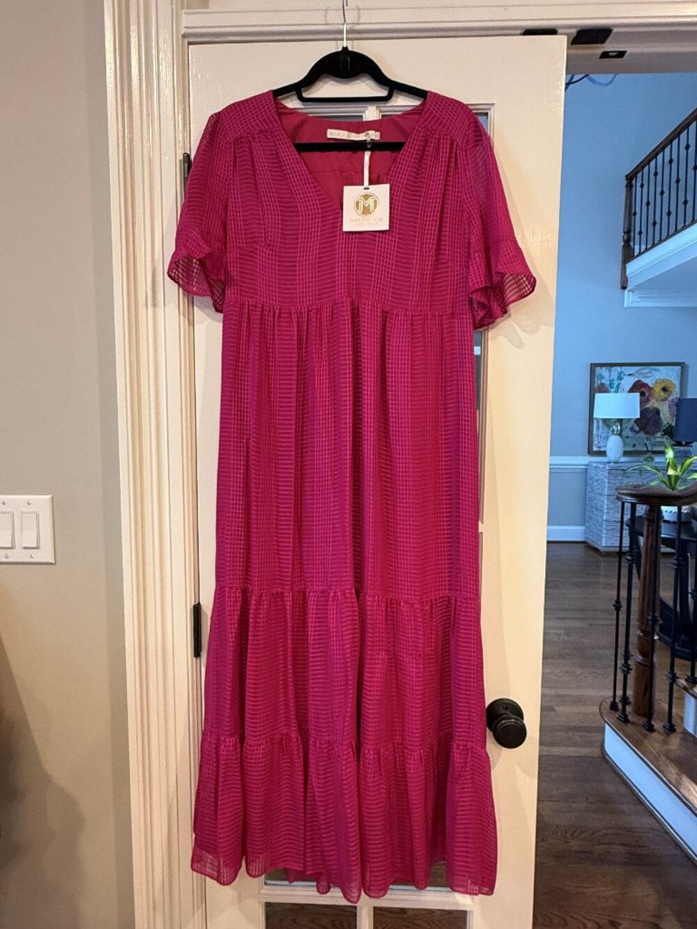 Hot Pink (Dragon Fruit)  Marie Oliver Maxi Dress
